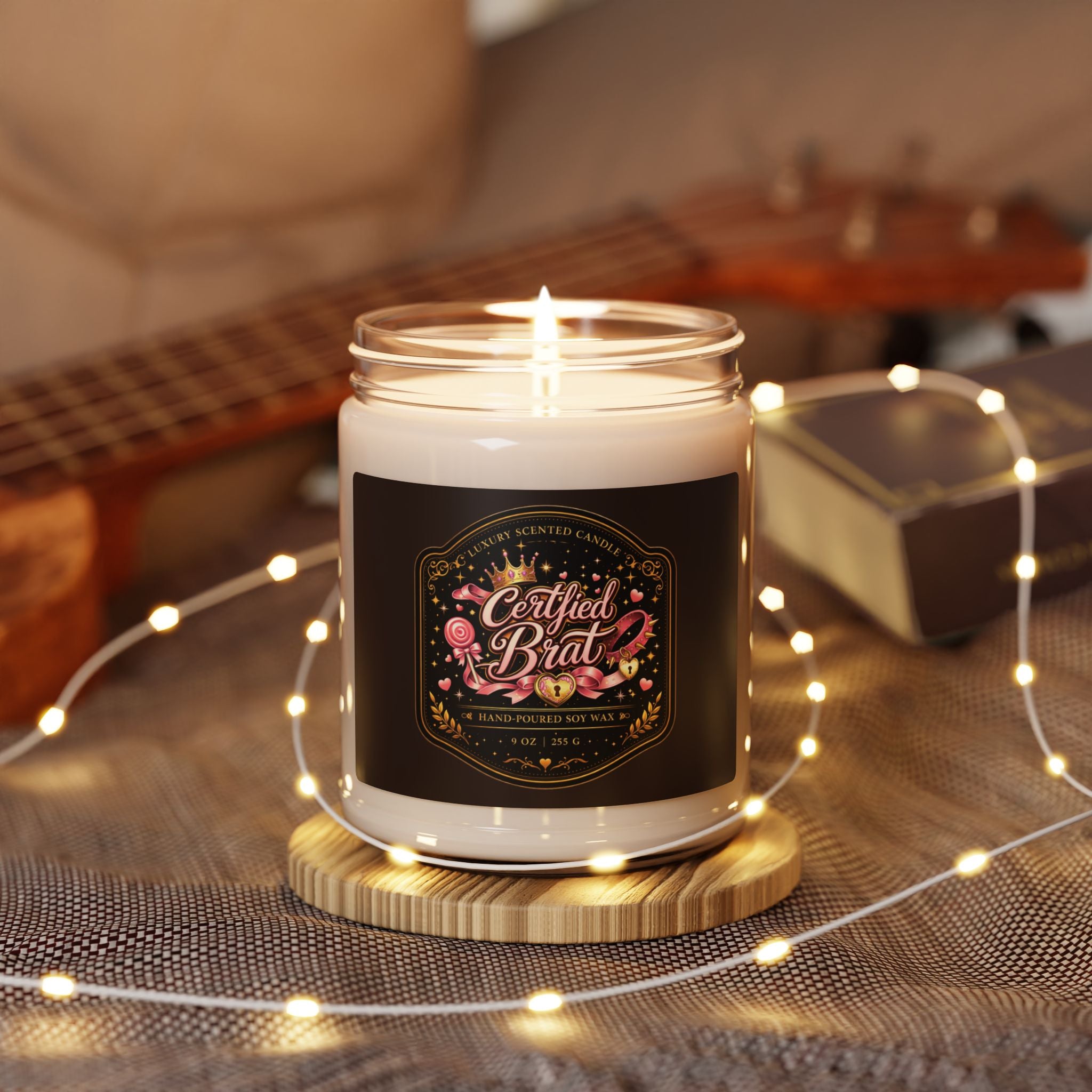 Certified Brat Scented Soy Candle — 9oz Jar (Hand-Poured)