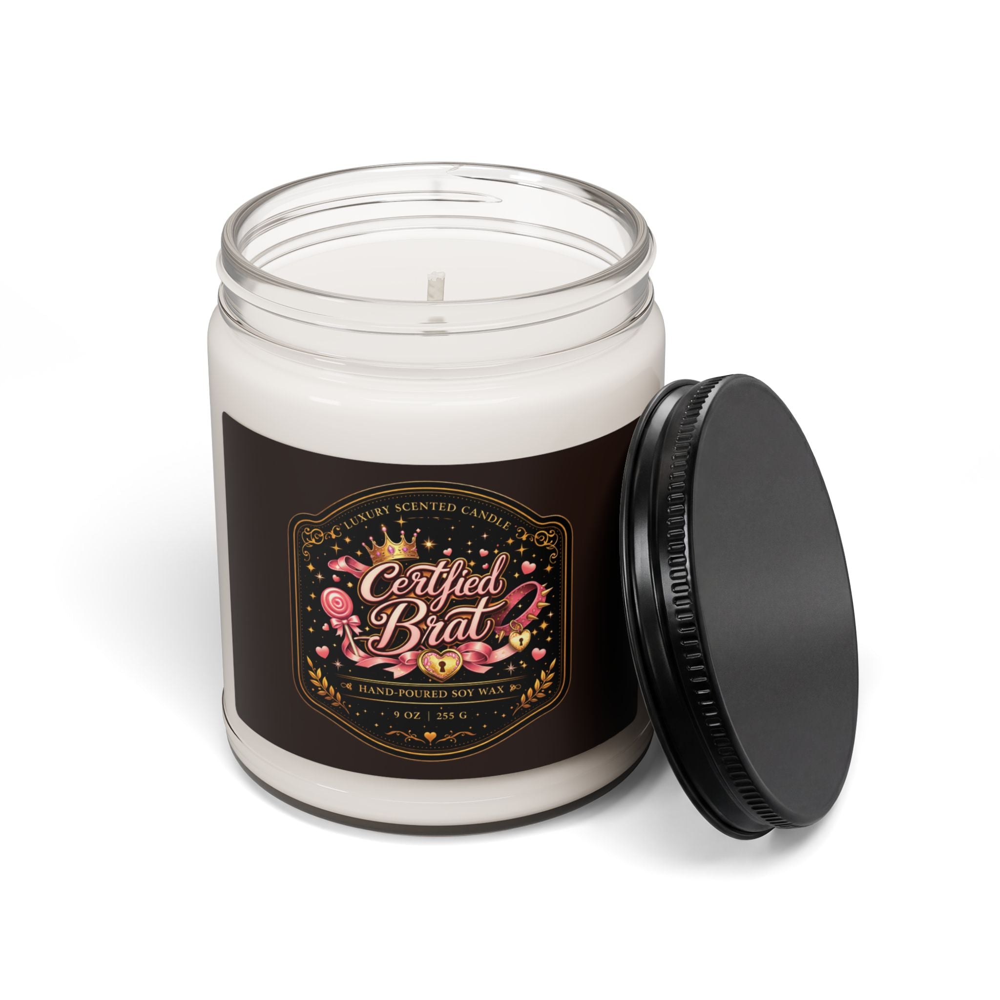 Certified Brat Scented Soy Candle — 9oz Jar (Hand-Poured)