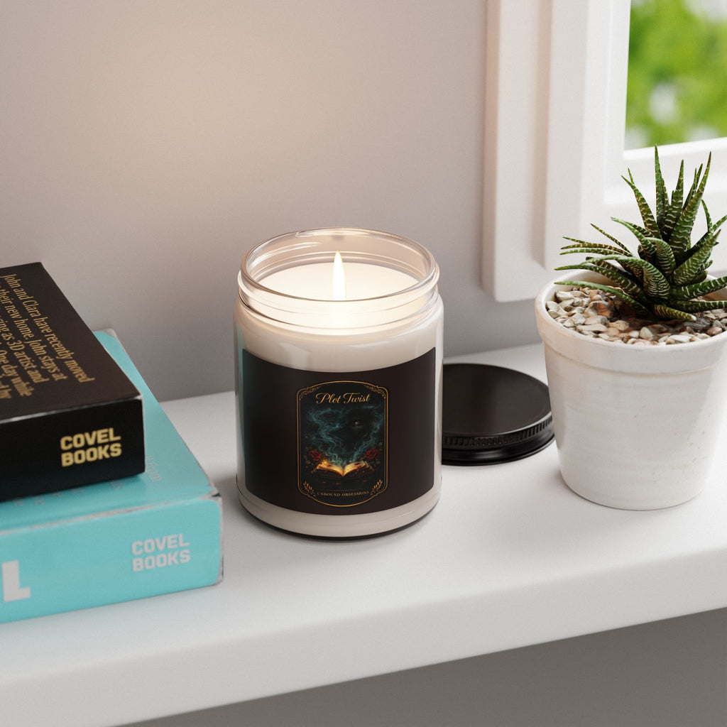 The Plot Twist Scented Soy Candle — 9oz Jar (Hand-Poured)