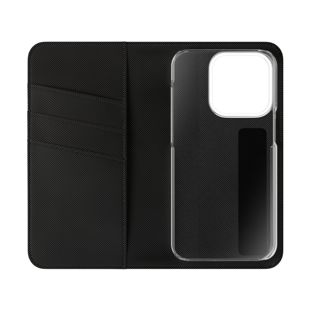 Flip Case – 'Touch Her & Die' Gothic Rose Wallet Phone Case