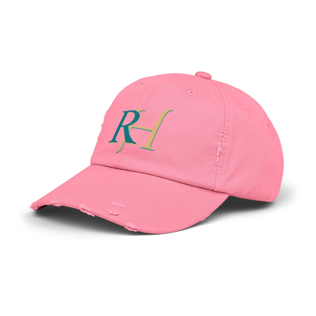 Distressed RH Monogram Cap Reverse Harem