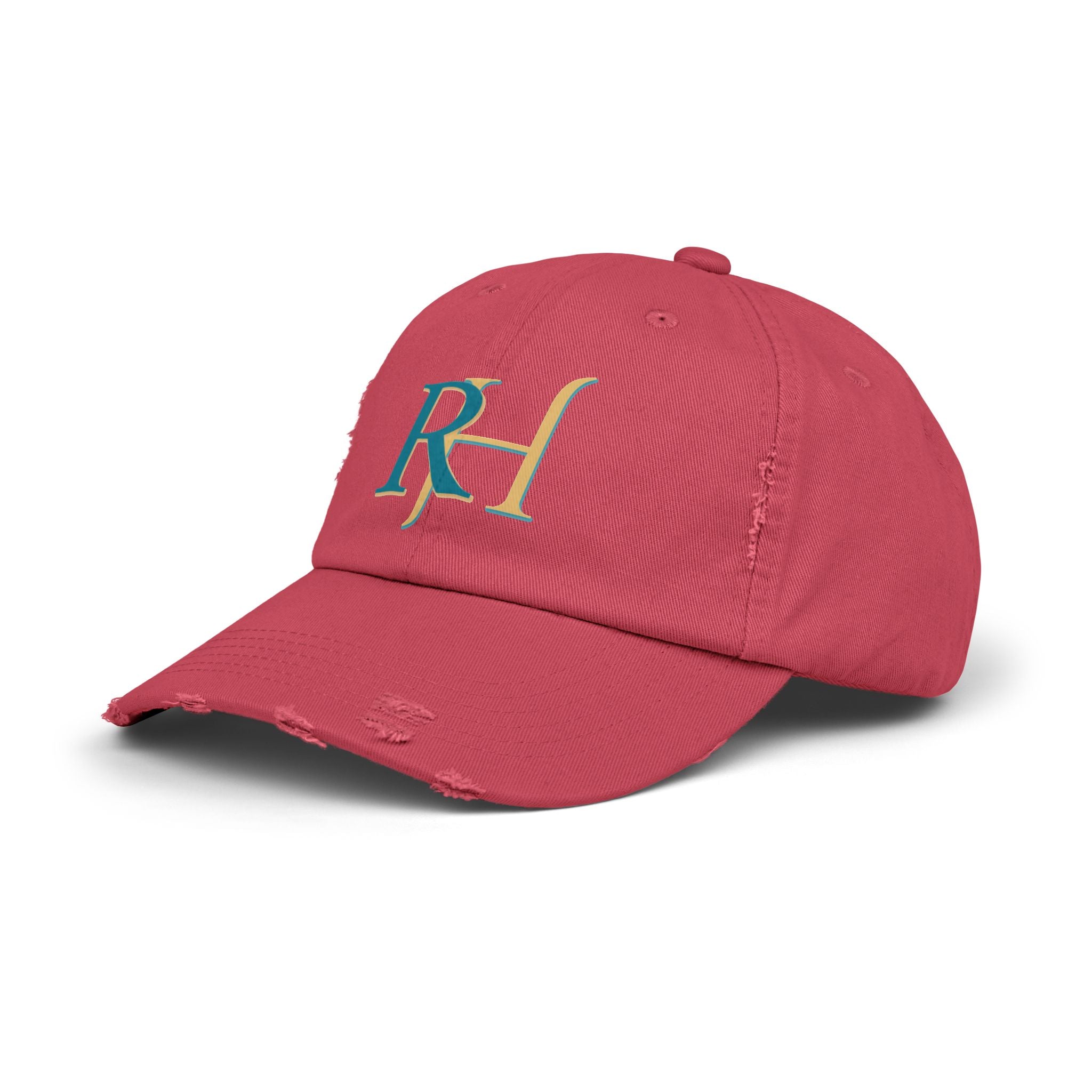 Distressed RH Monogram Cap Reverse Harem